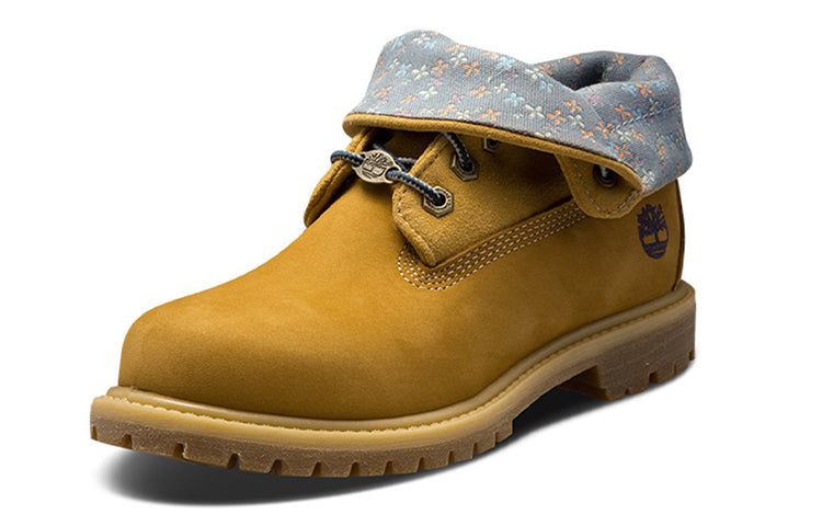 (WMNS) Timberland Authentic Waterproof Roll-Top Floral Print Boots 'Wheat Grey' 8014BW sold by KicksCrew product image thumbnail 3