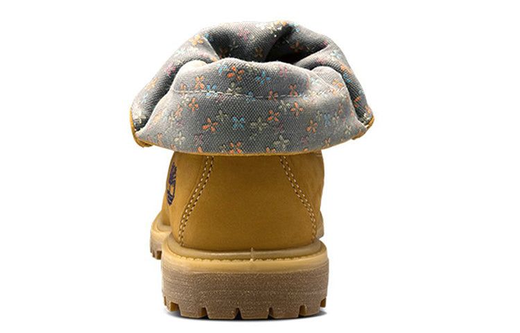 (WMNS) Timberland Authentic Waterproof Roll-Top Floral Print Boots 'Wheat Grey' 8014BW sold by KicksCrew product image thumbnail 4
