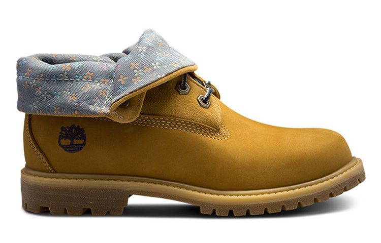 (WMNS) Timberland Authentic Waterproof Roll-Top Floral Print Boots 'Wheat Grey' 8014BW sold by KicksCrew product image thumbnail 2