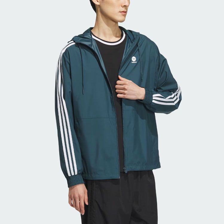 Adidas Neo Essentials Windbreaker Jackets 'Teal' IK5048 sold by KicksCrew product image thumbnail 4