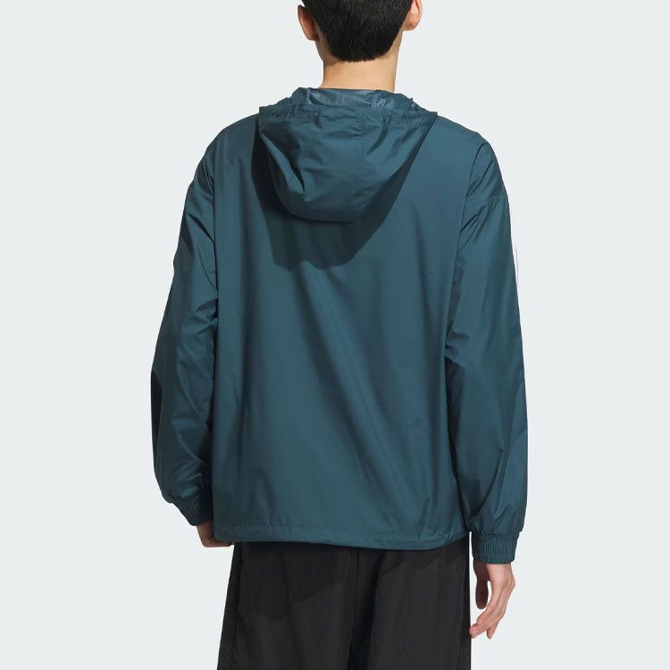 Adidas Neo Essentials Windbreaker Jackets 'Teal' IK5048 sold by KicksCrew product image thumbnail 3