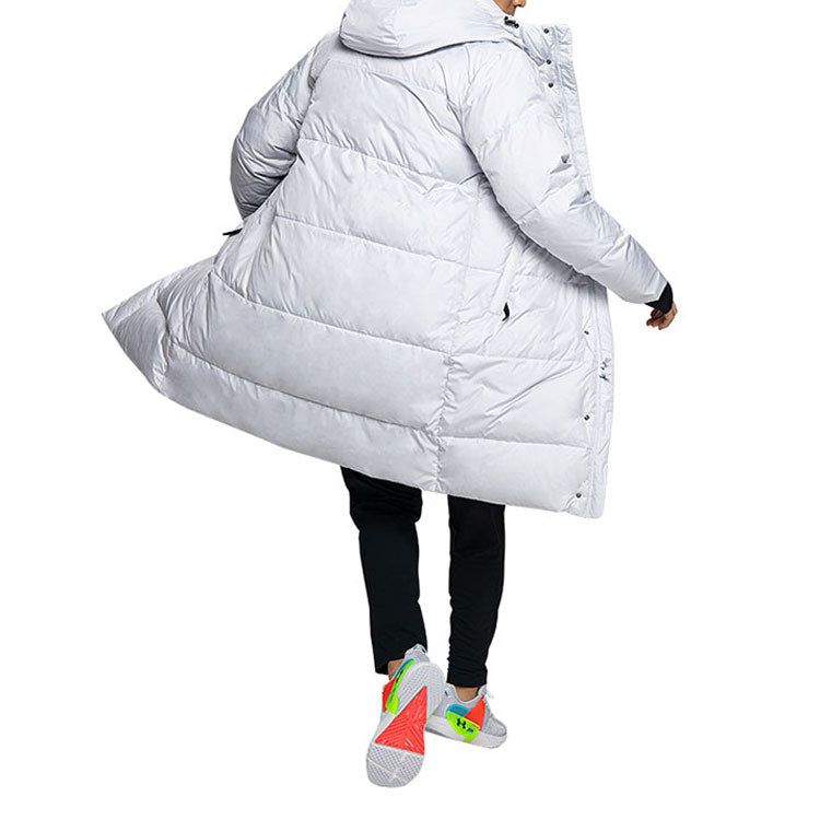 Under Armour Long Down Bench Coat 'White Black' 1353556-104 sold by KicksCrew product image thumbnail 5