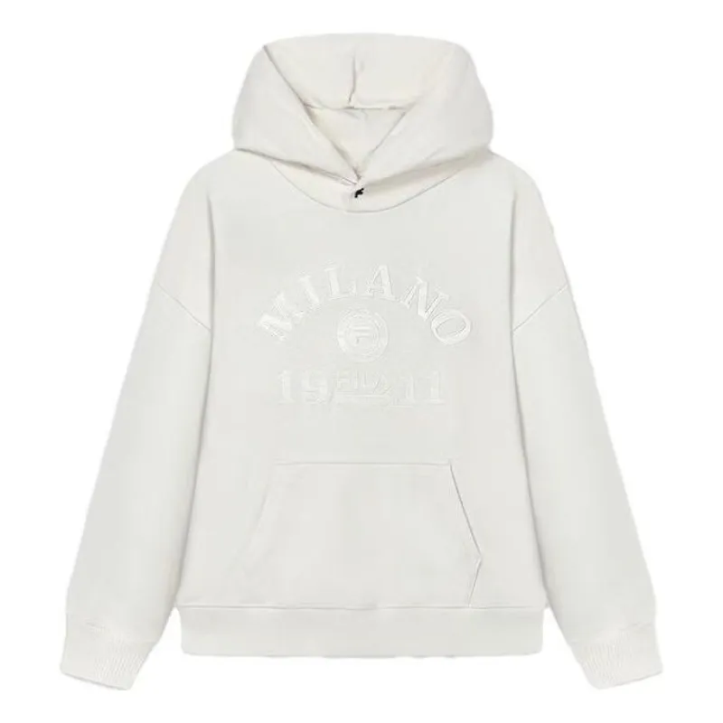 FILA Milano Hoodie 'White' F11U345202F-IV sold by KicksCrew