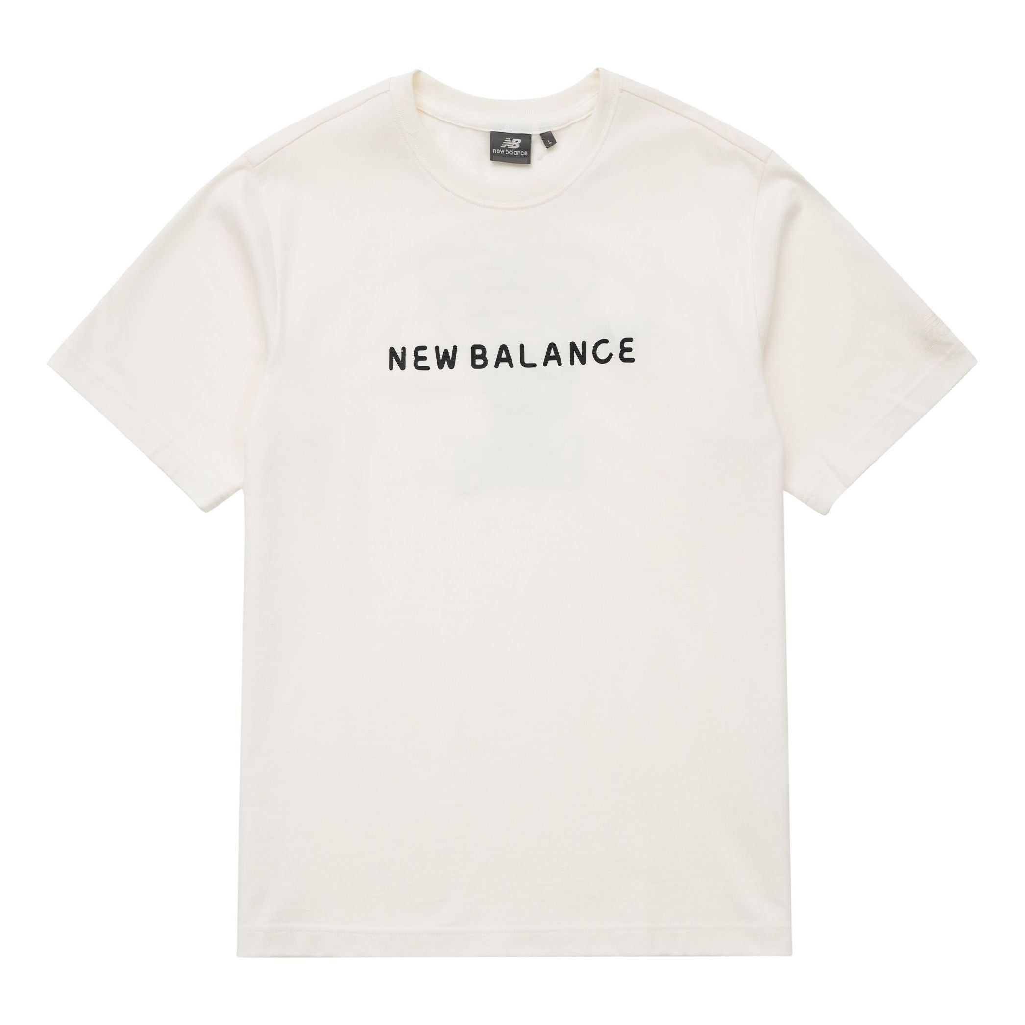 New Balance Logo Tee 'White Black' 5ED26201-IV sold by KicksCrew