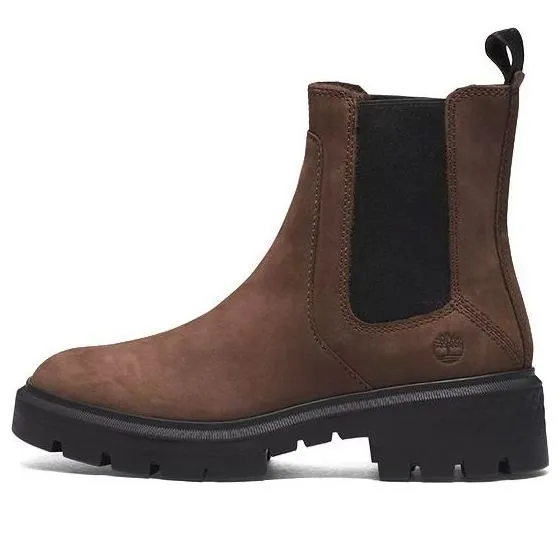 (WMNS) Timberland Cortina Valley Chelsea Boots 'Dark BrownFull Grain' A5T92V13 sold by KicksCrew
