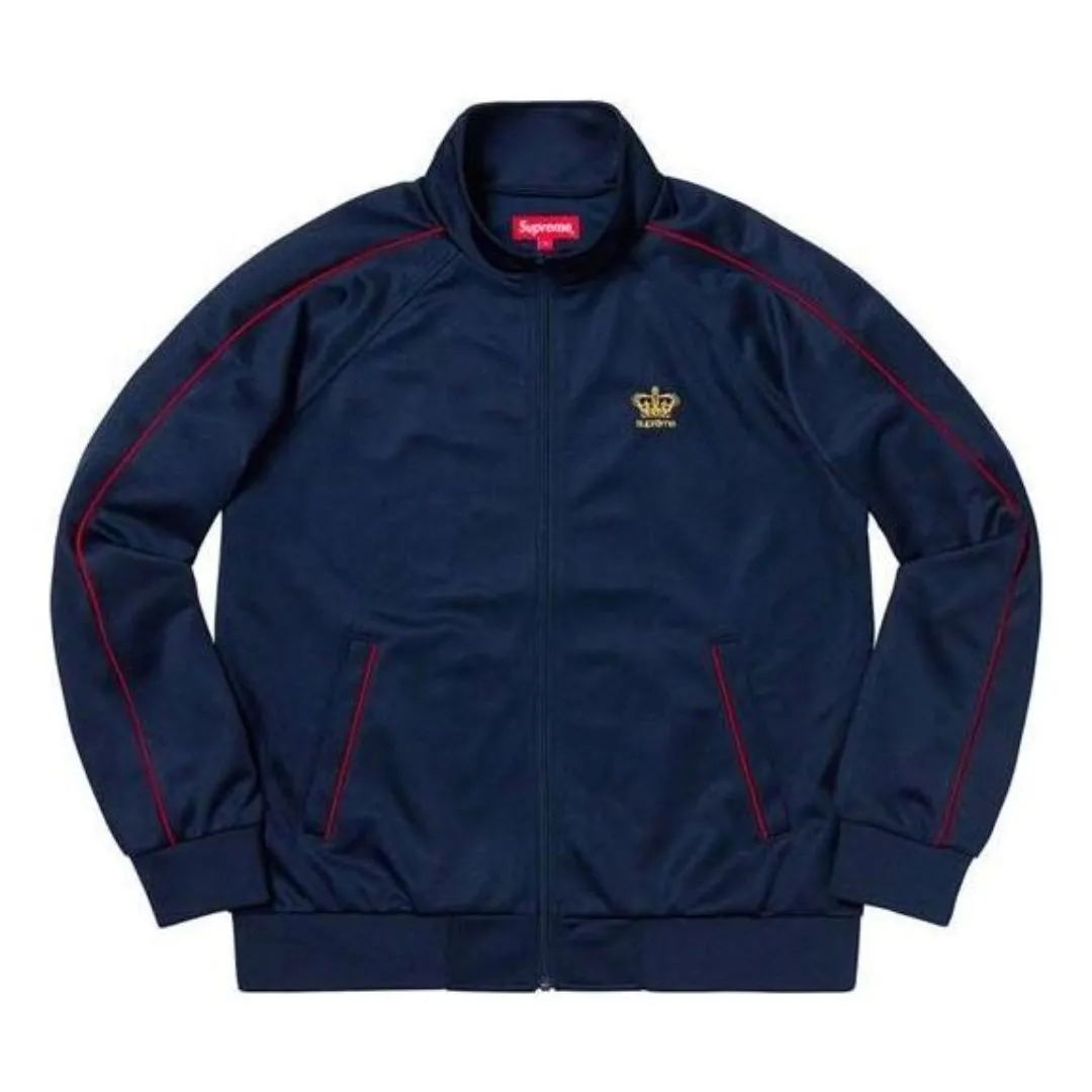 Supreme Crown Track Jacket 'Navy' SUP-FW19-180 sold by KicksCrew