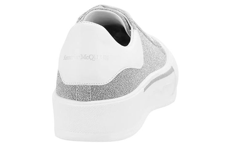 Alexander McQueen Deck Lace-Up Plimsoll Sneakers 'Grey White' 682409W4RU18598 sold by KicksCrew product image thumbnail 4