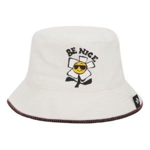 Converse Be Nice Chambray Bucket Hat 'Egret' 10023133281 sold by KicksCrew