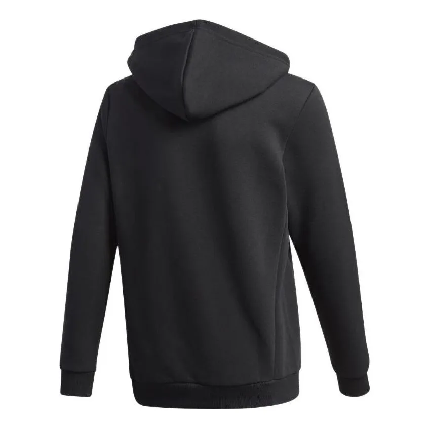 (GS) adidas Must Haves Fleece Full-Zip Hoodie 'Black White' GE0644 sold by KicksCrew product image thumbnail 2