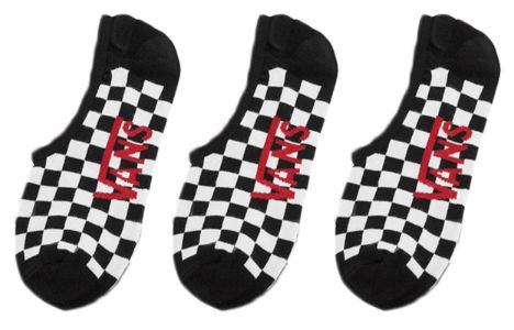 Vans Classic Super No Show Sock 'Black White Red' VN-01O2705 sold by KicksCrew
