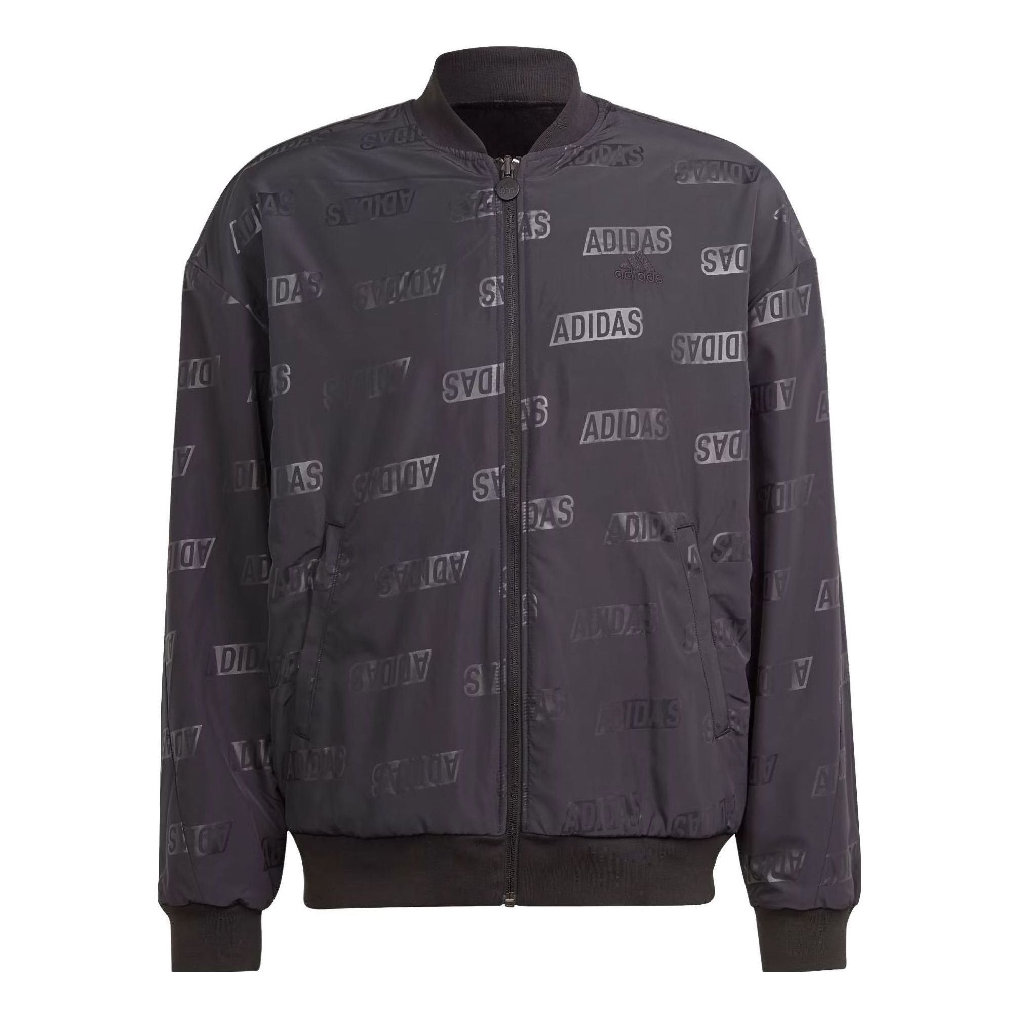 Adidas Embossed Reversible Jackets 'Black' IJ6424 sold by KicksCrew