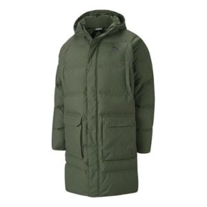 PUMA Classics Long Down Jacket 'Army Green' 599309-64 sold by KicksCrew