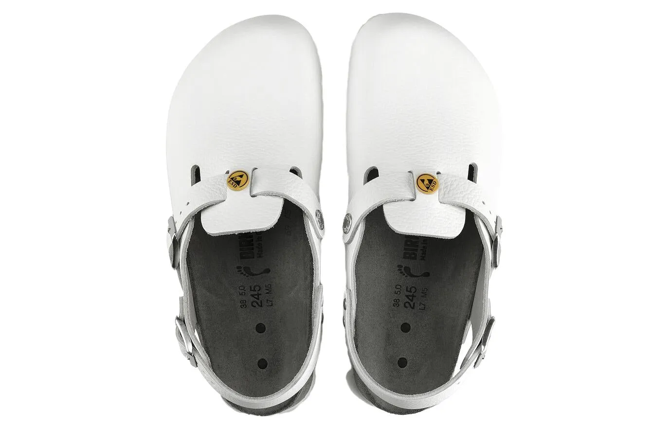 Birkenstock Tokio ESD Natural Leather Sandals 'White' 0061418 sold by KicksCrew product image thumbnail 4