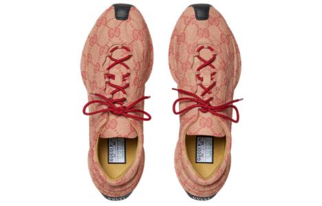 Gucci Run Sneaker 'Beige Hibiscus Monogram' 722630-AABEB-9713 sold by KicksCrew