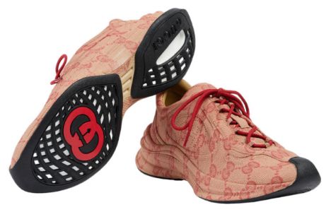 Gucci Run Sneaker 'Beige Hibiscus Monogram' 722630-AABEB-9713 sold by KicksCrew