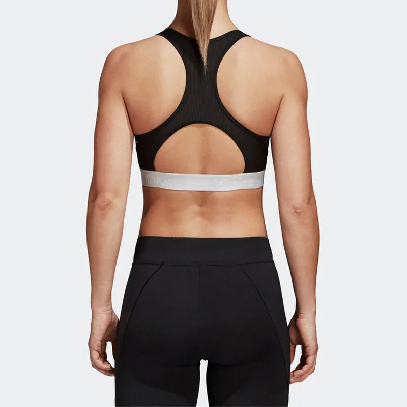 (WMNS) adidas Don't Rest Alphaskin Bra 'Black Grey White' DH4446 sold by KicksCrew product image thumbnail 4
