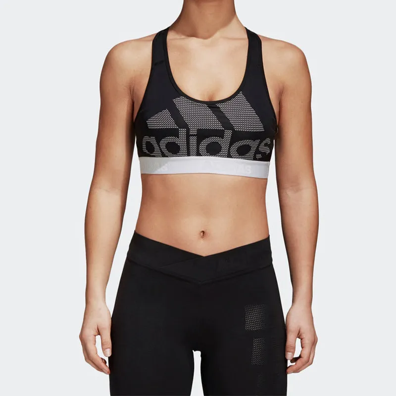 (WMNS) adidas Don't Rest Alphaskin Bra 'Black Grey White' DH4446 sold by KicksCrew product image thumbnail 3