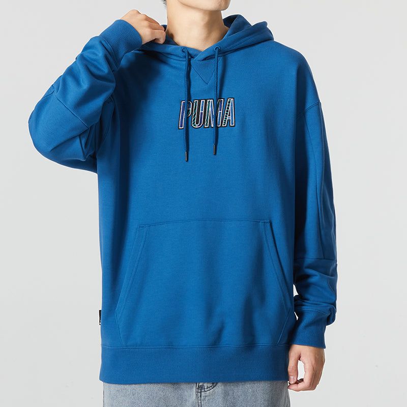 Puma Logo Hoodie 'Blue' 537706-17 sold by KicksCrew product image thumbnail 3