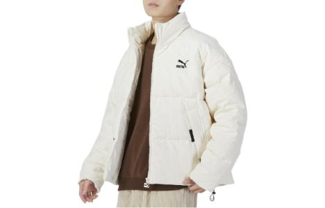 Puma Logo Athletic Jacket 'White' 535581-65 sold by KicksCrew
