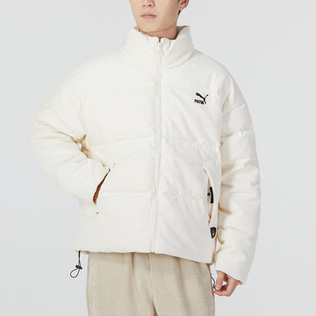 Puma Logo Athletic Jacket 'White' 535581-65 sold by KicksCrew product image thumbnail 5