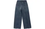 Balenciaga Double Side Pants 'Dark Blue' 767983TNW654445 sold by KicksCrew