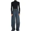 Balenciaga Double Side Pants 'Dark Blue' 767983TNW654445 sold by KicksCrew