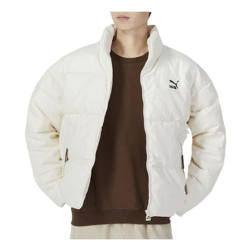 Puma Logo Athletic Jacket 'White' 535581-65 sold by KicksCrew