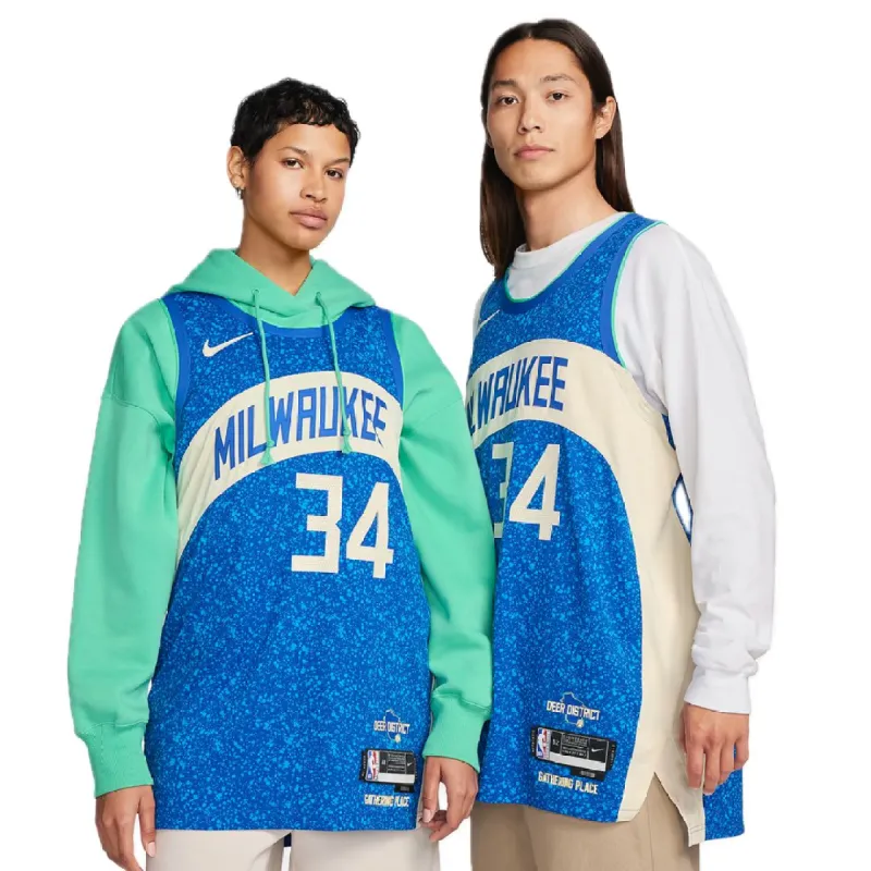 Nike Dri-FIT ADV NBA Authentic Jersey 2023/24 City Edition 'Milwaukee Bucks Giannis Antetokounmpo' DX8766-406 sold by KicksCrew