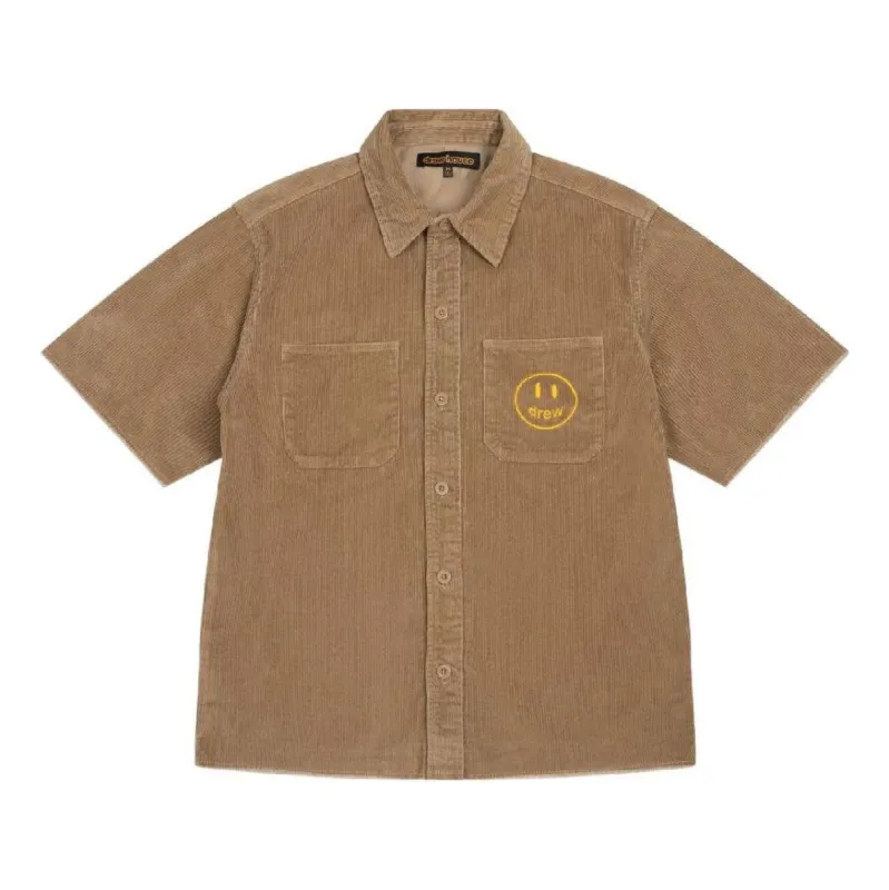 Drew House Corduroy Shirt 'Chaz Brown' DR-SS22-215 sold by KicksCrew
