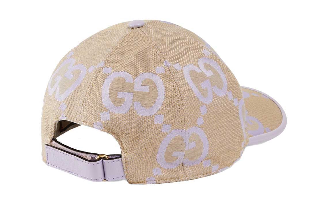 (WMNS) Gucci Jumbo GG Baseball Hat 'Beige Lilac' 735011-4HAVS-8871 sold by KicksCrew product image thumbnail 3