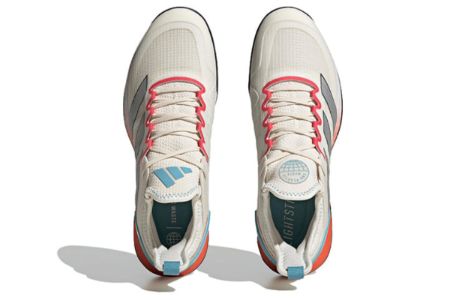 Adidas Adizero Ubersonic 4 Clay Court Tennis Shoes 'White Silver Metallic Preloved Blue' HQ5930 sold by KicksCrew