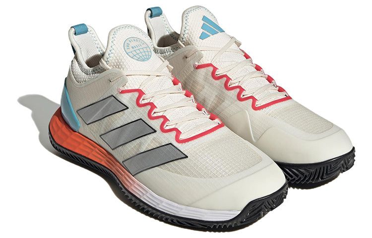 Adidas Adizero Ubersonic 4 Clay Court Tennis Shoes 'White Silver Metallic Preloved Blue' HQ5930 sold by KicksCrew product image thumbnail 3