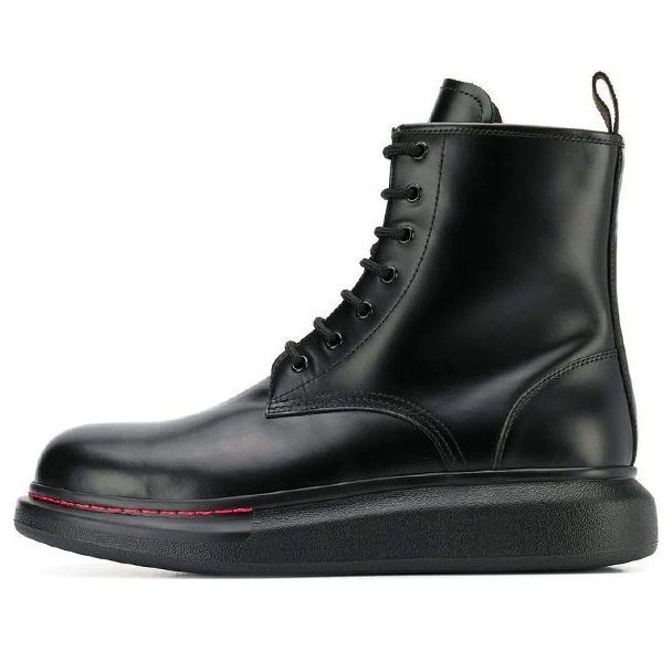 Alexander McQueen Ankle Leather Boot 'Black' 586191WHX511000 sold by KicksCrew