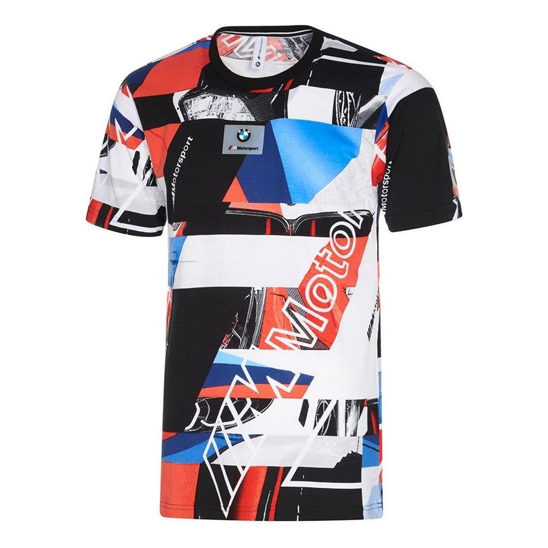 PUMA BMW Motorsport Street T-Shirt 'Black Red Blue' 599489-04 sold by KicksCrew