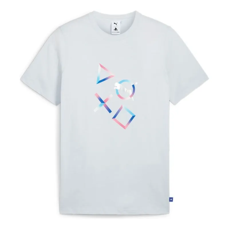 PUMA x PlayStation Graphic T-shirt 'Silver Mist' 624676-42 sold by KicksCrew