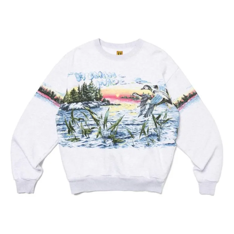 HUMAN MADE Hunting Sweatshirt 'Grey' HM26CS025 sold by KicksCrew