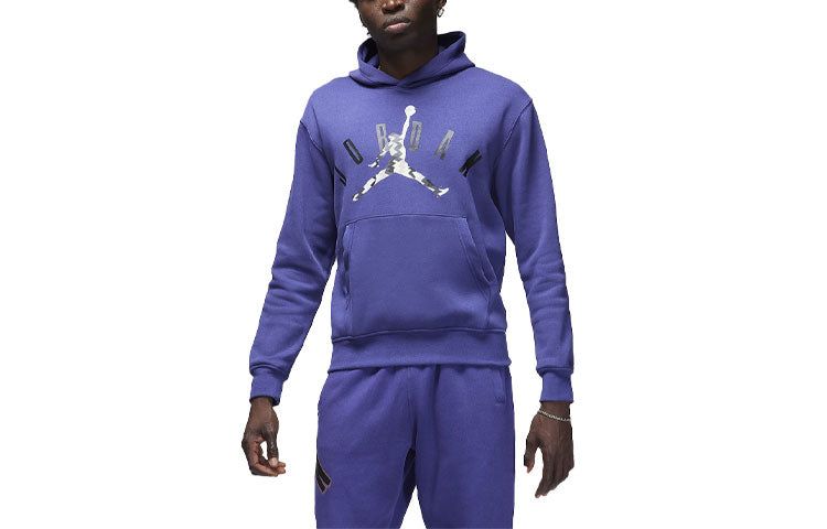 Air Jordan Flight MVP Fleece Pullover Hoodie 'Sky J Purple' FD7415-502 sold by KicksCrew product image thumbnail 2