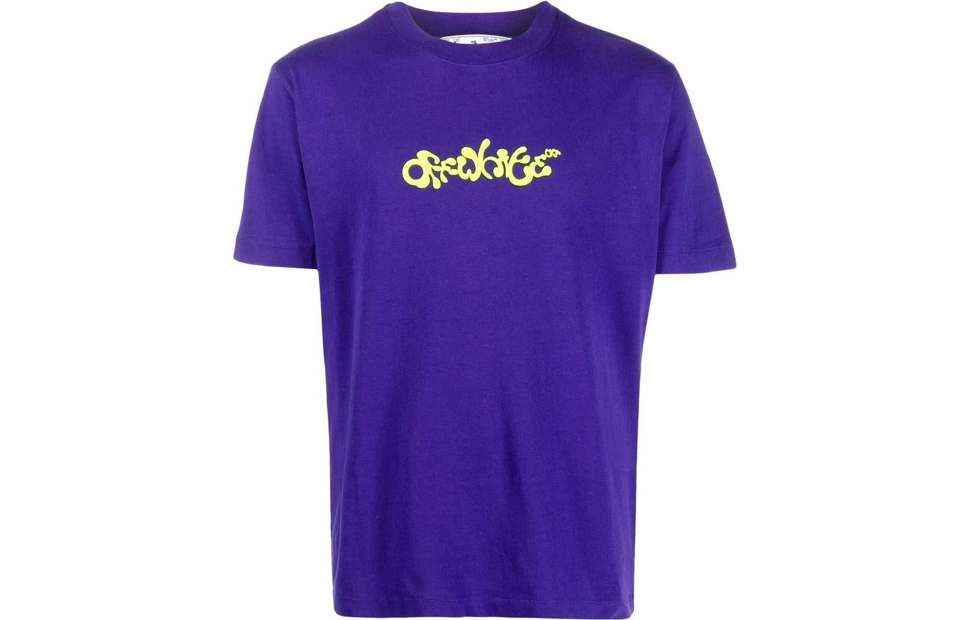 Off-White Opposite Arrow Slim T-Shirt 'Purple' OMAA027S23JER0063750 sold by KicksCrew product image thumbnail 2