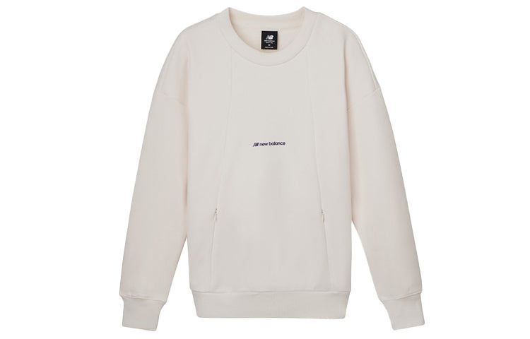 (WMNS) New Balance Classic Logo Print Sweatshirt 'White Purple' AWT04308-PLW sold by KicksCrew product image thumbnail 2
