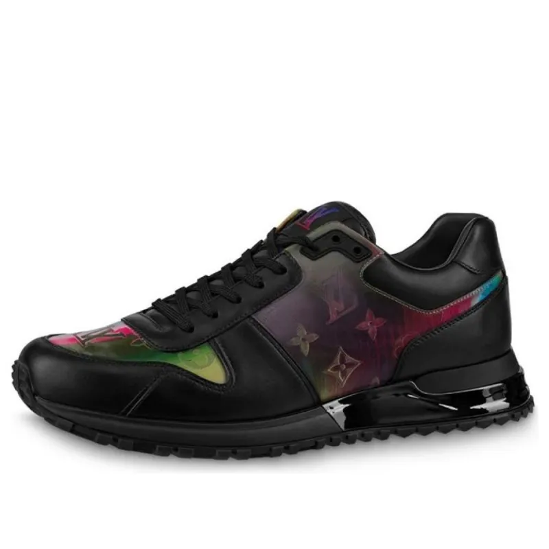 LOUIS VUITTON Run Away Sneakers 'Black with Colorful Monogram' 1A7YKC sold by KicksCrew