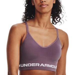 (WMNS) Under Armour Seamless Low Long Bra 'Purple' 1357719-500 sold by KicksCrew