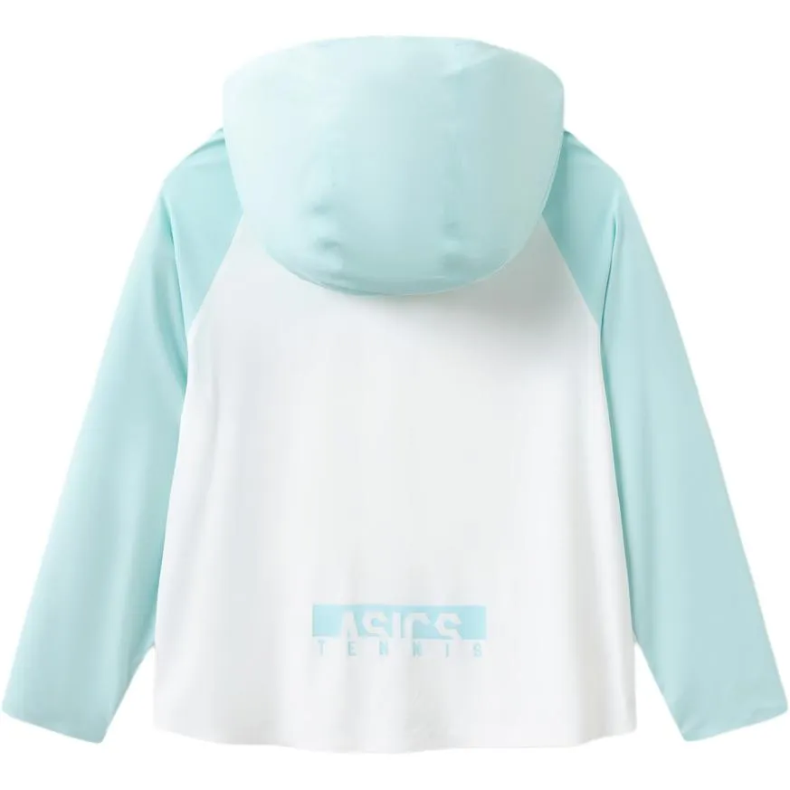 (GS) ASICS Sportswear Tennis Jacket 'White Aqua' 332241053059-10 sold by KicksCrew product image thumbnail 2