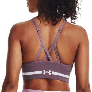 (WMNS) Under Armour Seamless Low Long Bra 'Purple' 1357719-500 sold by KicksCrew