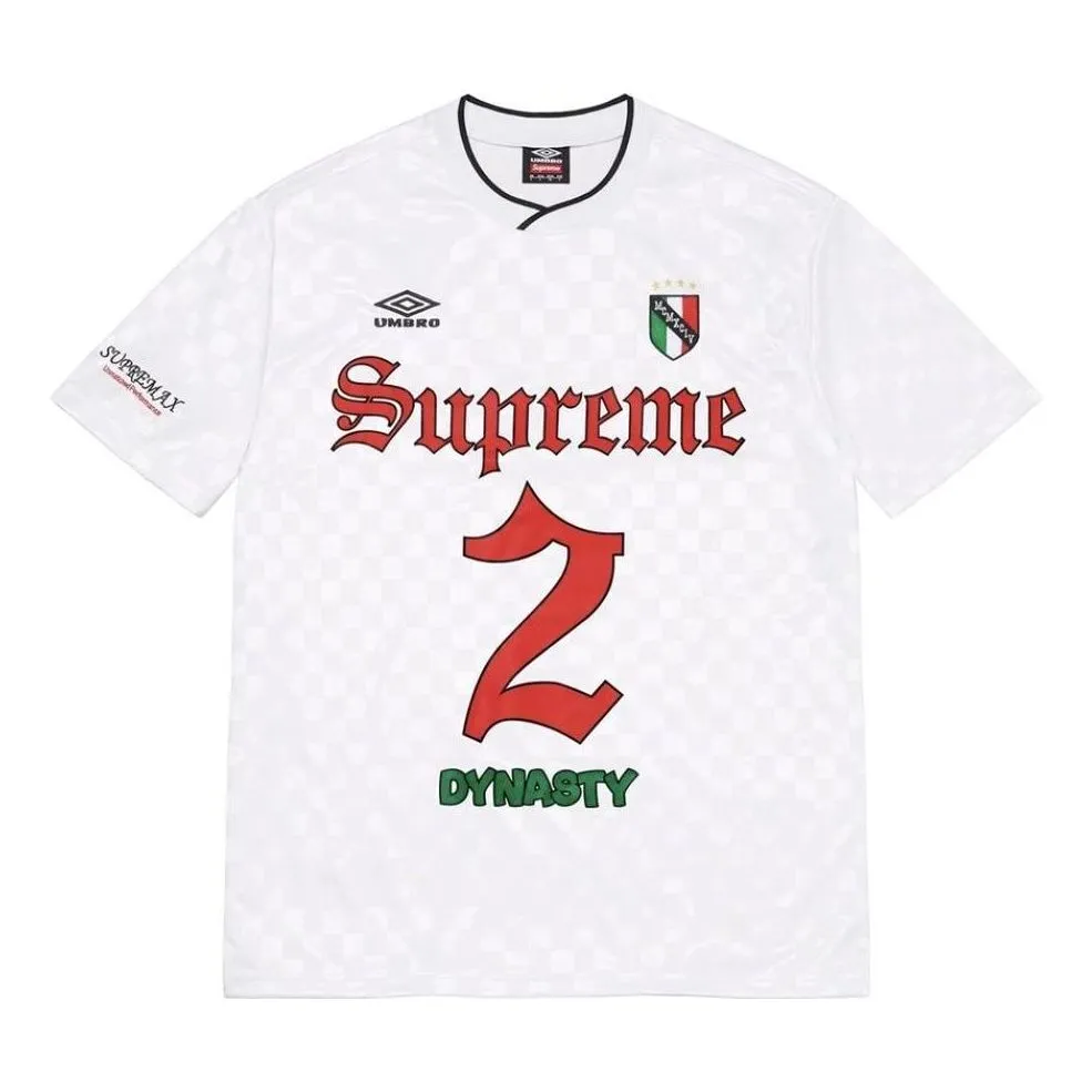 Supreme Umbro Soccer Jersey 'White Red Green' SUP-SS22-510 sold by KicksCrew