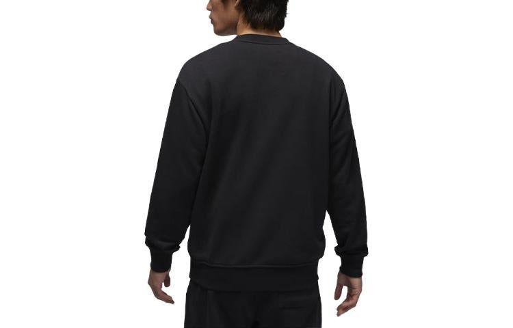 Air Jordan Essentials Loopback Fleece Crew-Neck Sweatshirt 'Black' FQ1864-010 sold by KicksCrew product image thumbnail 2