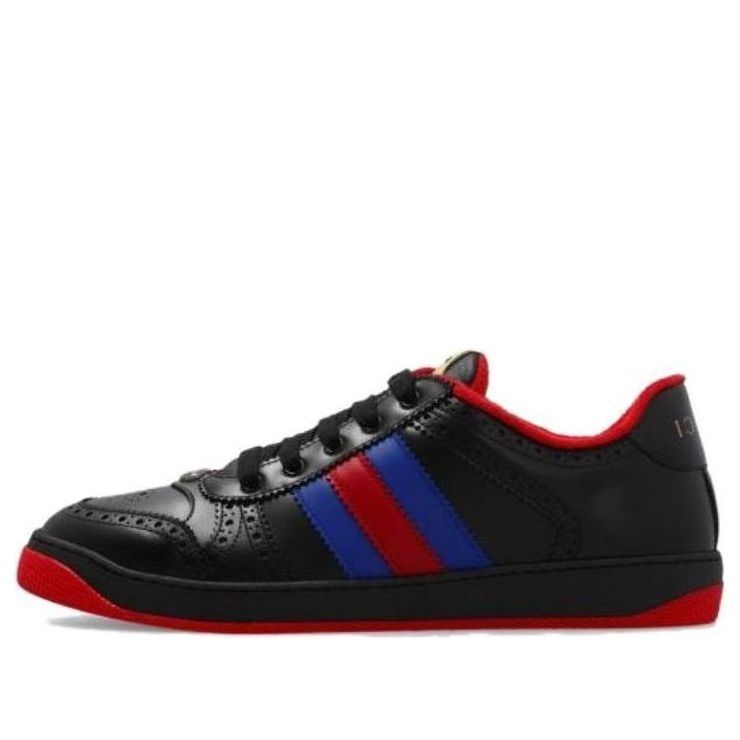GUCCI Screener Low-Top Sneakers 'Black Blue Red' 722602-AAA9P-1093 sold by KicksCrew