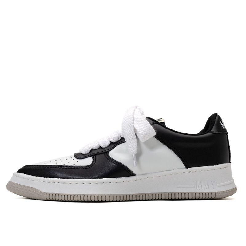 Maison MIHARA YASUHIRO ROSY OG Sole Leather Low-top Sneaker 'Black White' B10FW704-BLKWHT sold by KicksCrew