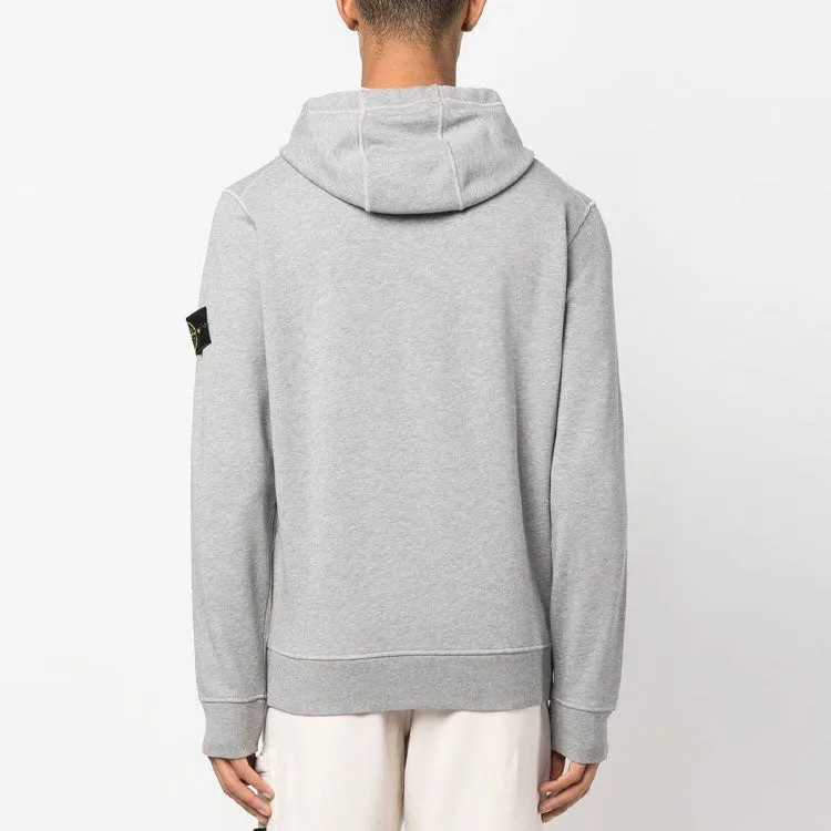 STONE ISLAND Garment Dyed Popover Hoodie 'Grey Marl' 101564151-A0M64 sold by KicksCrew product image thumbnail 3