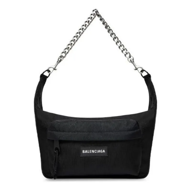 (WMNS) Balenciaga Raver Medium Bag With Chain 'Black' 7410802AACN1000 sold by KicksCrew