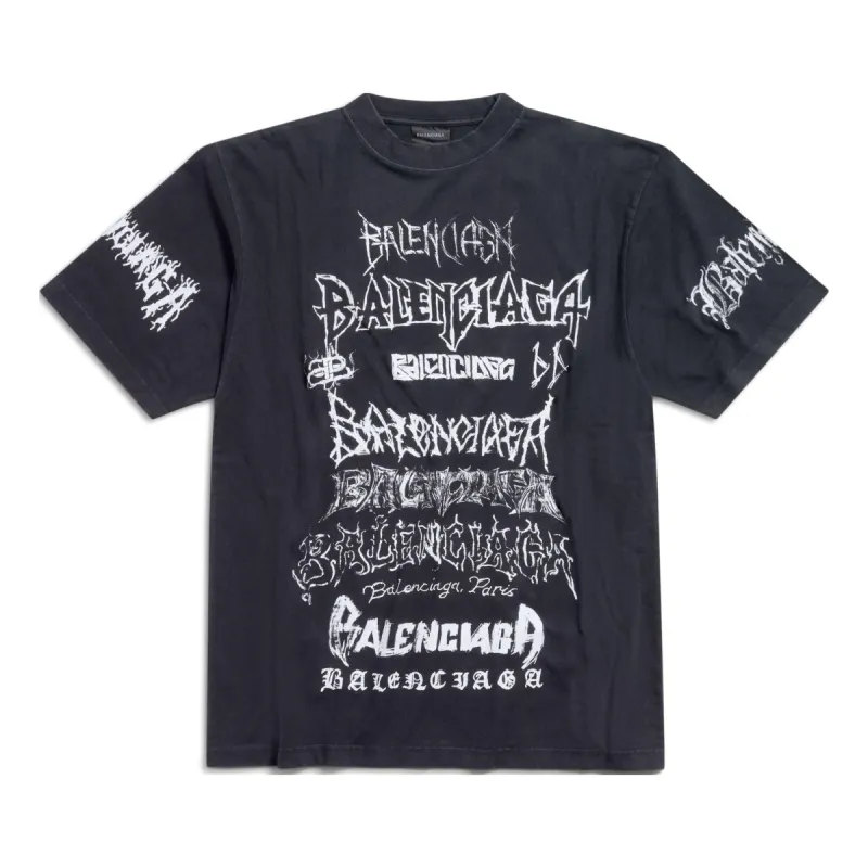 Balenciaga Diy Metal T-shirt 'Black White' 641675TPVO31569 sold by KicksCrew